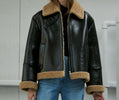 leather and fur jacket