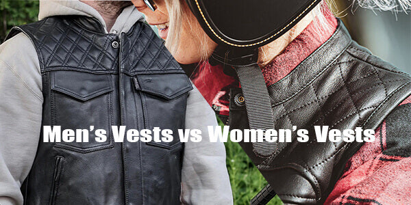 What is the difference between men's and women's motorcycle vests?