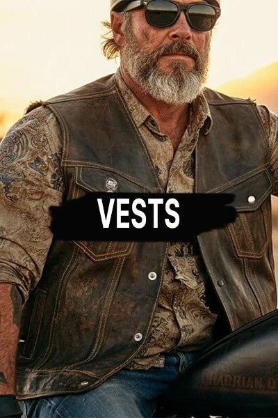 Men's Vests - MARA Leather