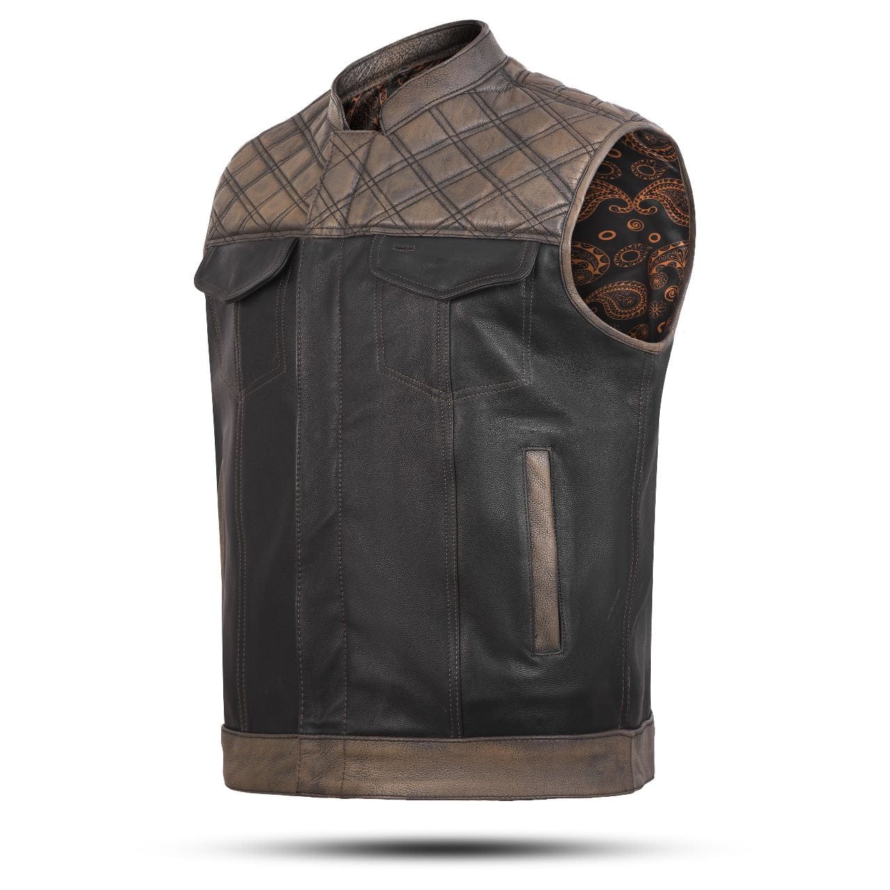 Non leather motorcycle vest deals