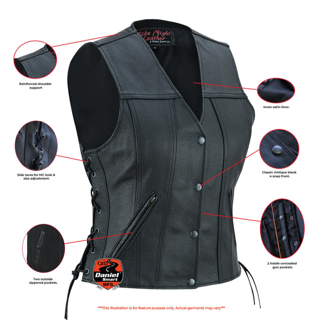 Her Miles Single Panel Concealment Vest