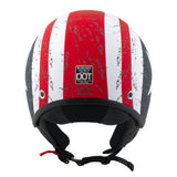 Maverick 3/4 Star & Stripes Open Face Motorcycle Helmet