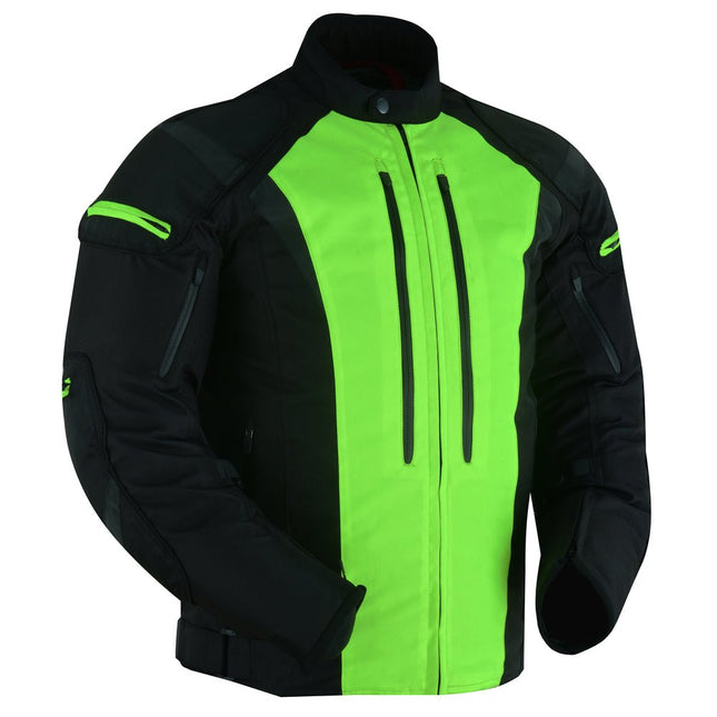 DS Hi-Viz blast Micro Mesh Mens Motorcycle Jacket – Lightweight