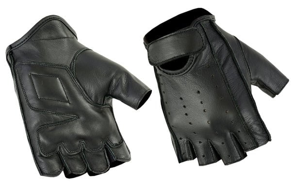 Fingerless Cruiser Leather Gloves