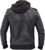 Men's Fashion Real leather jacket- Genuine Lambskin leather jacket Biker Style - MARA Leather