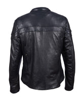 Ladies Black Nature Soft Leather Motorcycle Jacket