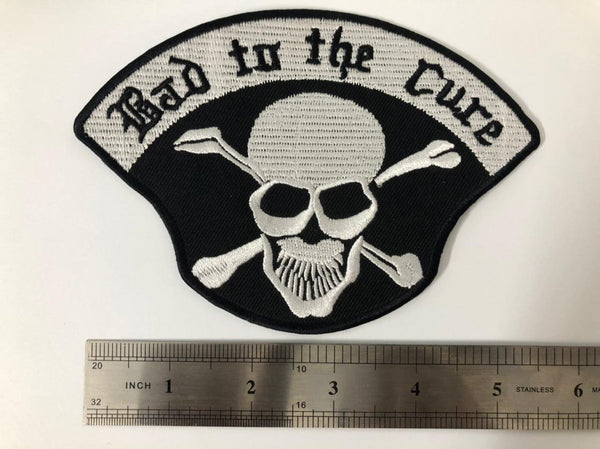 Bad To The Core Motorcycle Vest Patch