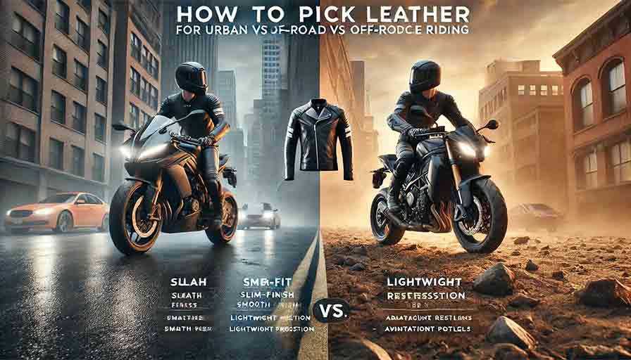 How to Pick Leather for Urban vs Off-road Riding?