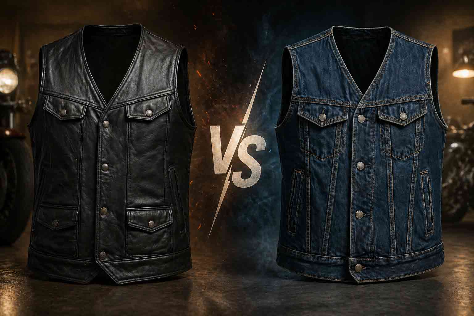 Leather Vest vs. Denim Vest: Which One Should a Biker Choose?
