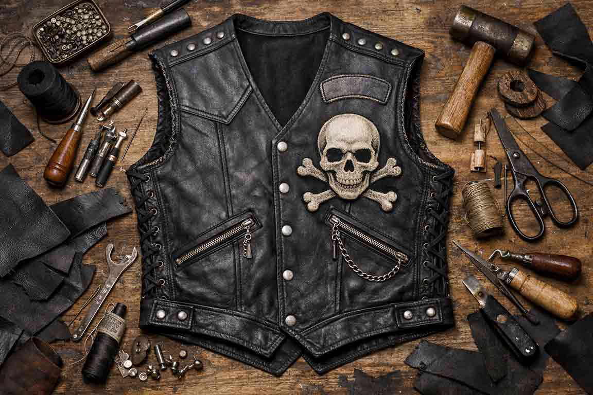 DIY Leather Biker Vest Customization: Stand Out on the Road