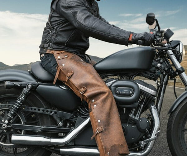 Leather Biker Chaps for Winter Riding: Do They Really Work? – MARA Leather