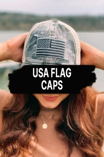 American Flag Hats - MARA Leather