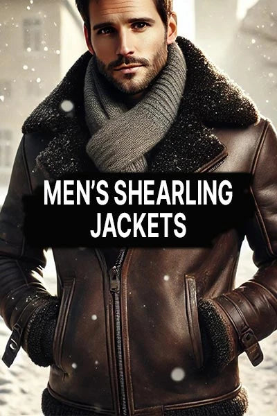 Shearling Jackets Sherpa Leather Jacket MARA Leather