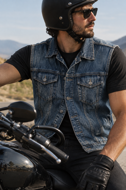 Motorcycle Denim Vests