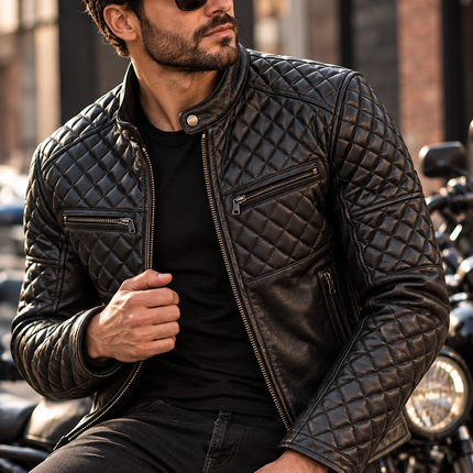 Collection image for: Quilted Leather Jackets