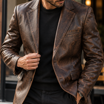 Collection image for: Leather Blazer Jackets