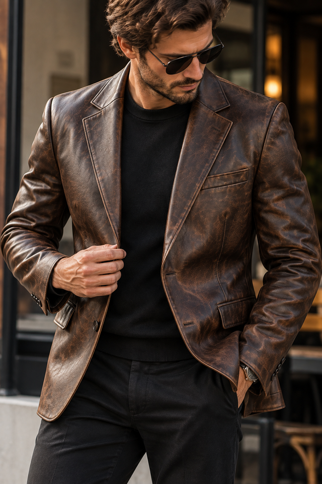 Leather Blazer Jackets