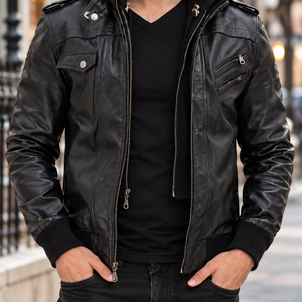 Collection image for: Leather Bomber Jackets