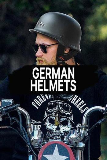 blue german style motorcycle helmet D.O.T. German- Dull Black Daytona Helmets Skull Graveyard Costume Novelty German