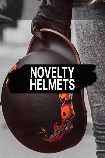 bike helmet novelty Gloss Black Novelty Items Do Not Meet D.O.T 1Storm Novelty Motorcycle Half Face