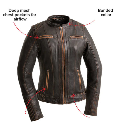 Electra - Women's Motorcycle Leather Jacket