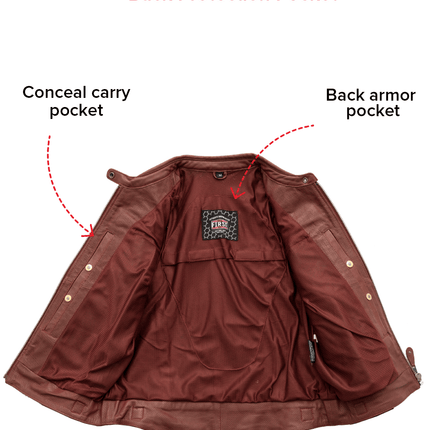 Jada - Women's Perforated Motorcycle Leather Jacket