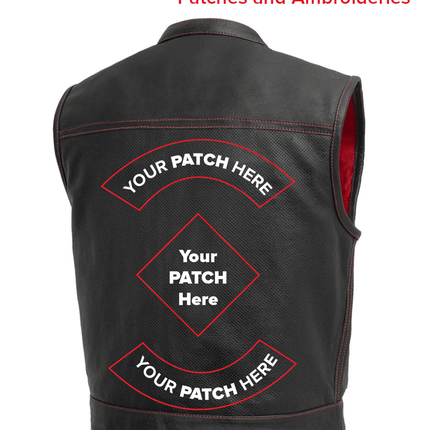 Lowrider Perforated Men's Leather Vest