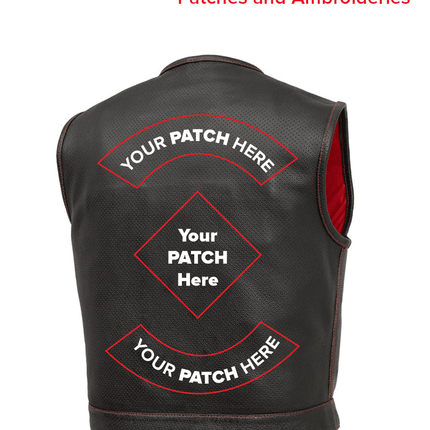 Lowside Men's Perforated Motorcycle Leather Vest