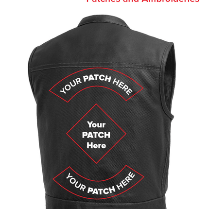 Lowrider Perforated Men's Leather Vest