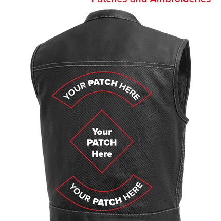 Lowrider Perforated Men's Leather Vest
