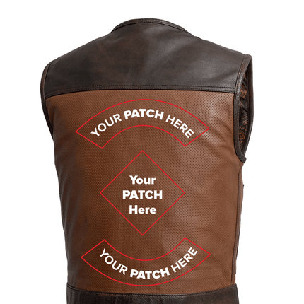 Lowside Gunner Men's Perforated Leather Vest