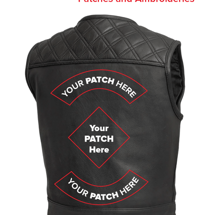 Shell Shock Men's Motorcycle Leather Vest (limited edition)