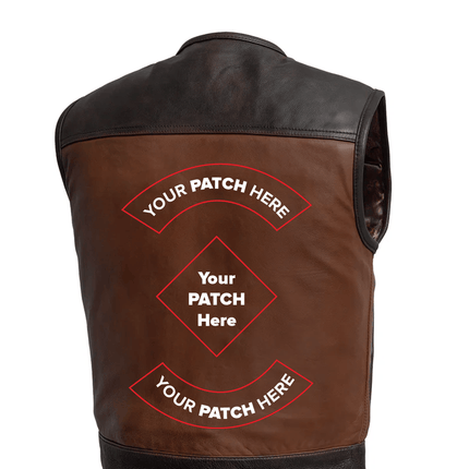 Lowside Rider Men's Motorcycle Leather Vest