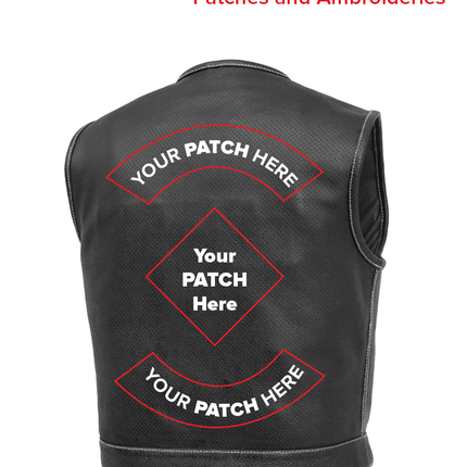 Lowside Men's Perforated Motorcycle Leather Vest