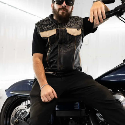 Inferno Rogue Men's Leather Vest (Limited Edition)