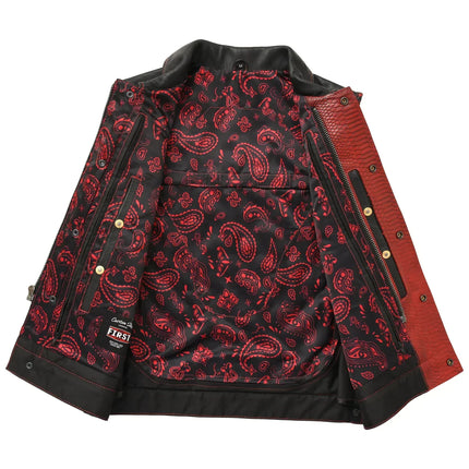 Kingsnake Men’s Motorcycle Leather Vest
