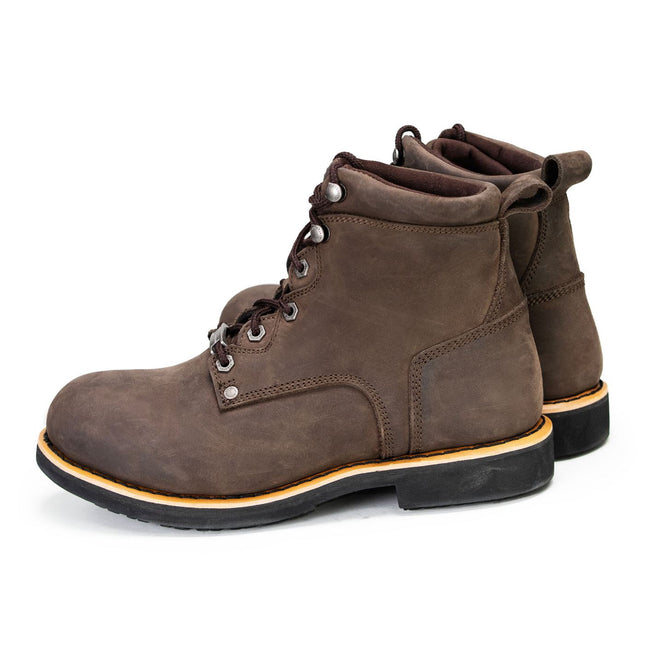 ML Men's Dark Brown 6-Inch Logger Motorcycle Riding Boots