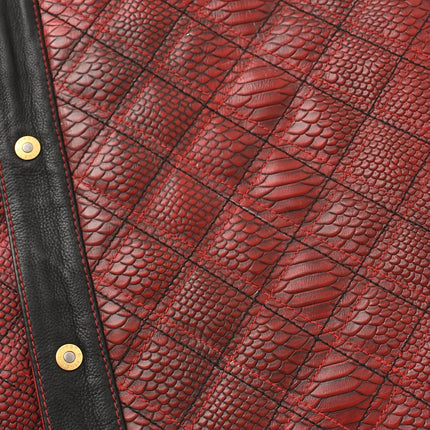 Kingsnake Men’s Motorcycle Leather Vest