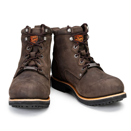 ML Men's Dark Brown 6-Inch Logger Motorcycle Riding Boots