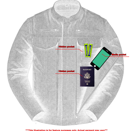DM Mens Rough Rub-Off Denim Jacket
