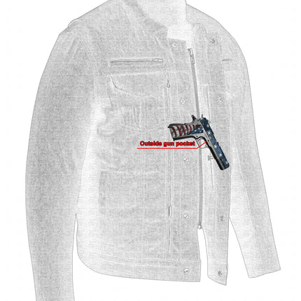 DM Mens Rough Rub-Off Denim Jacket