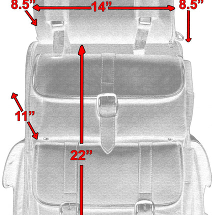 DS Updated Touring Sissy Bar Bag