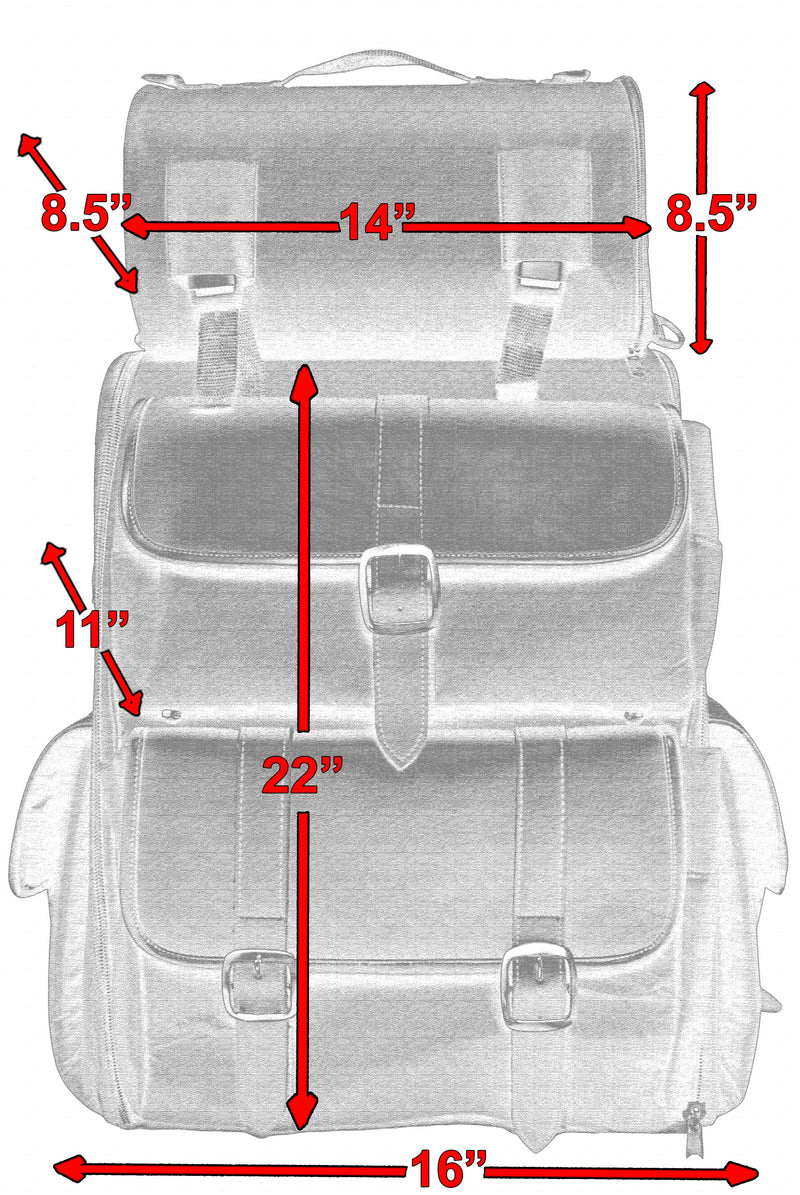 DS Updated Touring Sissy Bar Bag