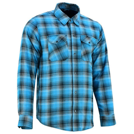 DS Flannel Shirt - Blue and Black Shaded