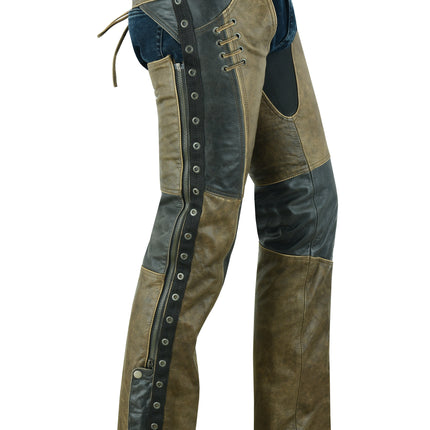 Women's Stylish Lightweight Hip Set Chaps- Two Tone