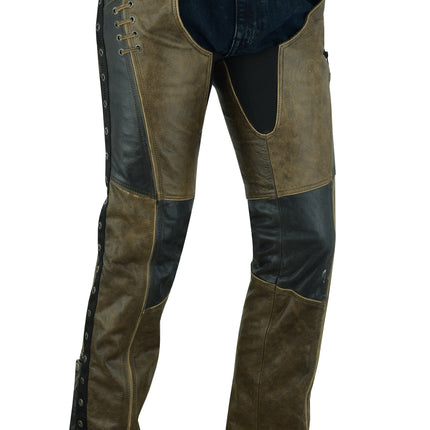 Women's Stylish Lightweight Hip Set Chaps- Two Tone