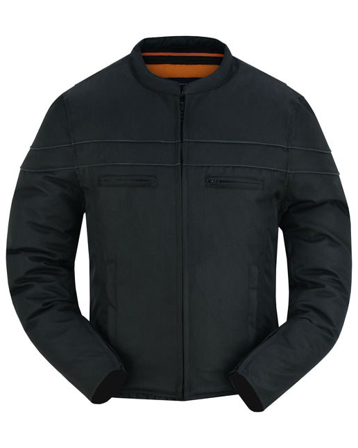 DS All-Season Men's Textile  Motorcycle Jacket with Reflective Stripes