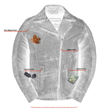 Women's Updated Stylish Antique Brown M/C Jacket