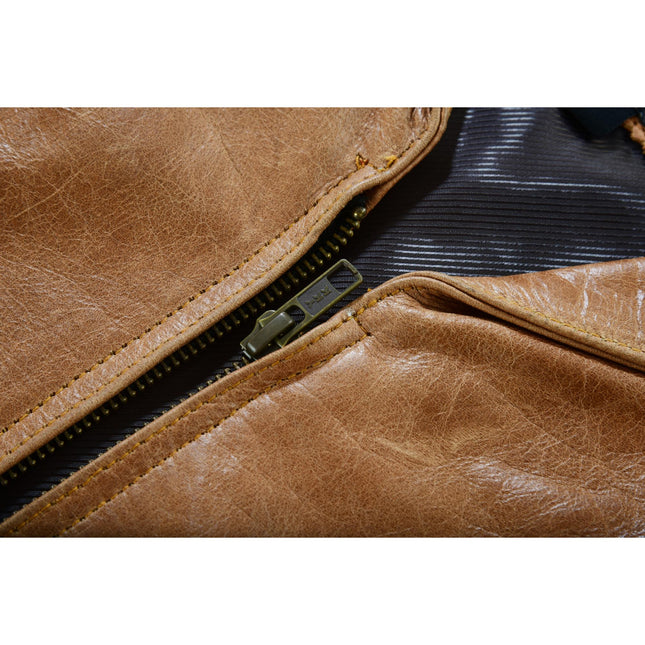 Women's Brown Zippered Vest with Lacing Details