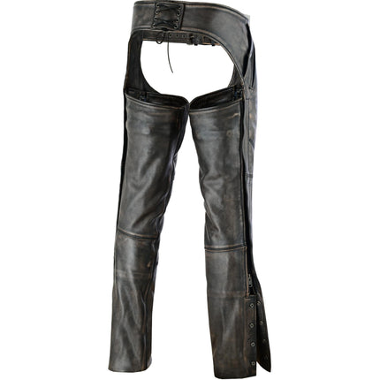 Unisex Four Pockets Insulated Chaps with Stretchable Inner Thigh